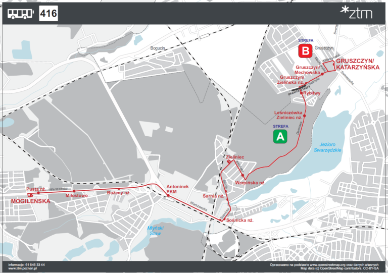 Map. ZTM Poznań