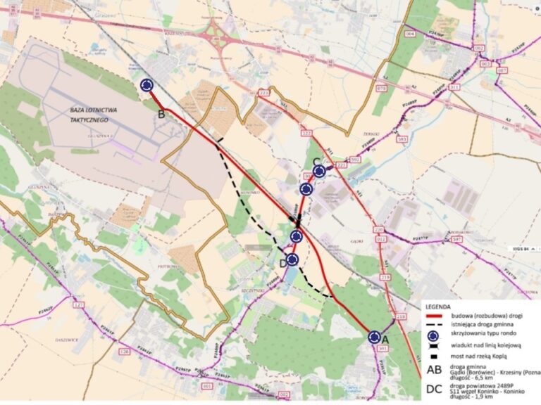 map. Powiat Poznański