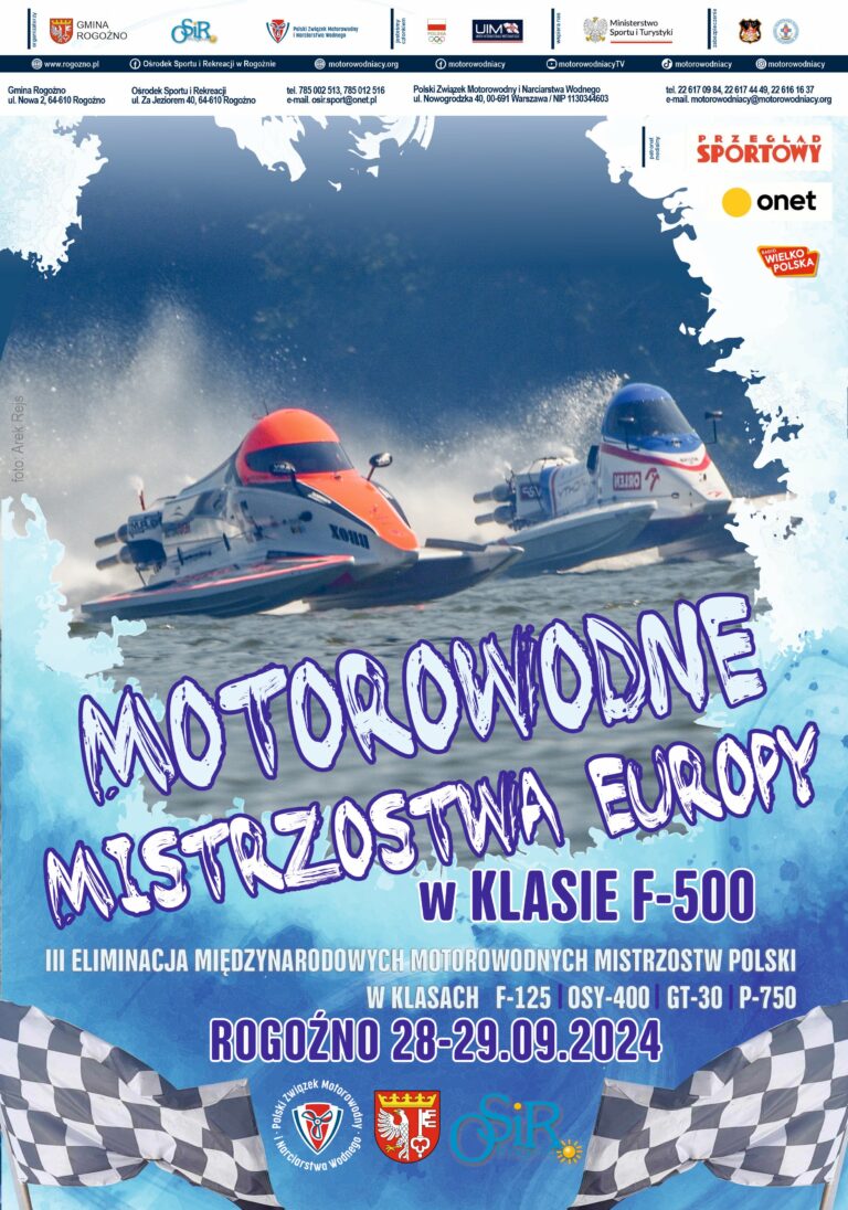 Wodni gladiatorzy z całej Europy opanują Rogoźno! Motorowodne Mistrzostwa Europy już jutro