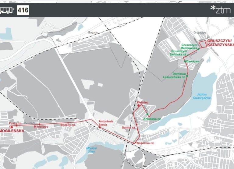 Map. ZTM Poznań